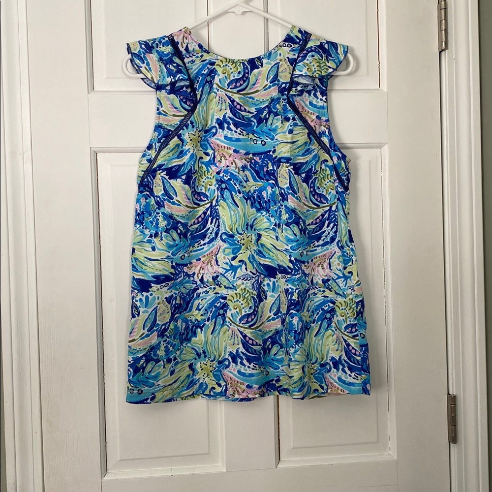 Charlie Paige Blue and Green Floral Too